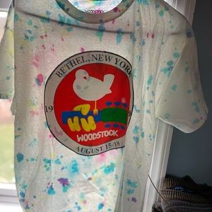 Tie-Dyed Woodstock T-shirt Men’s Size: L